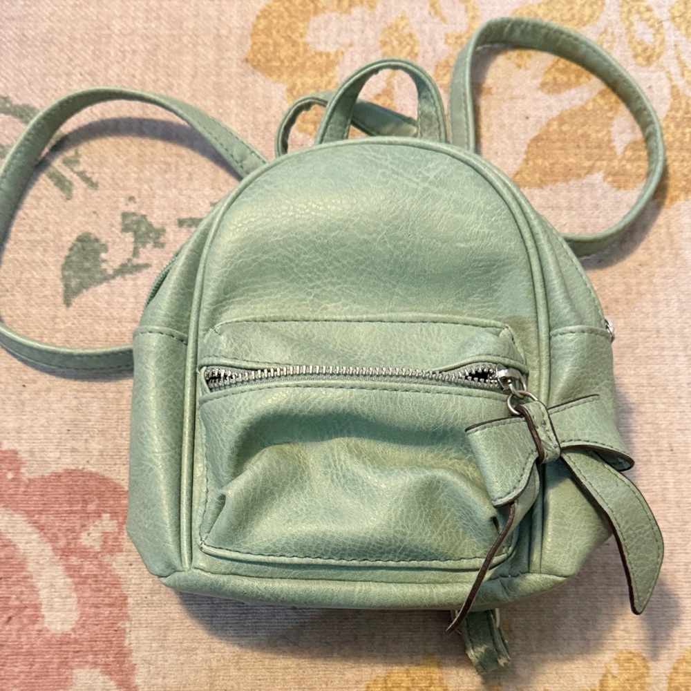 Mint Green Mini Backpack